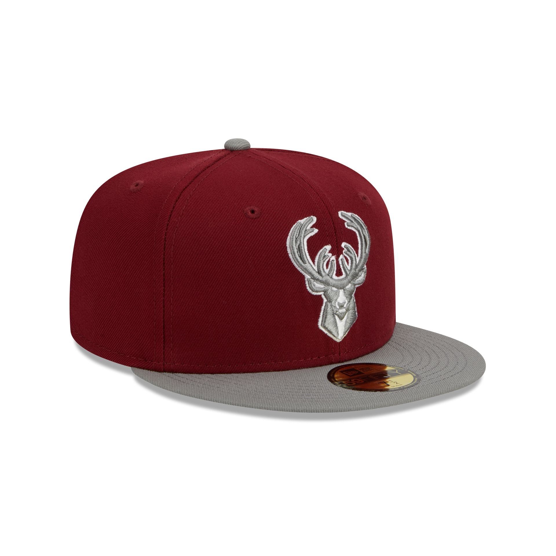 Milwaukee Bucks Color Pack Red 59FIFTY Fitted Hat sold by New Era product image thumbnail 3