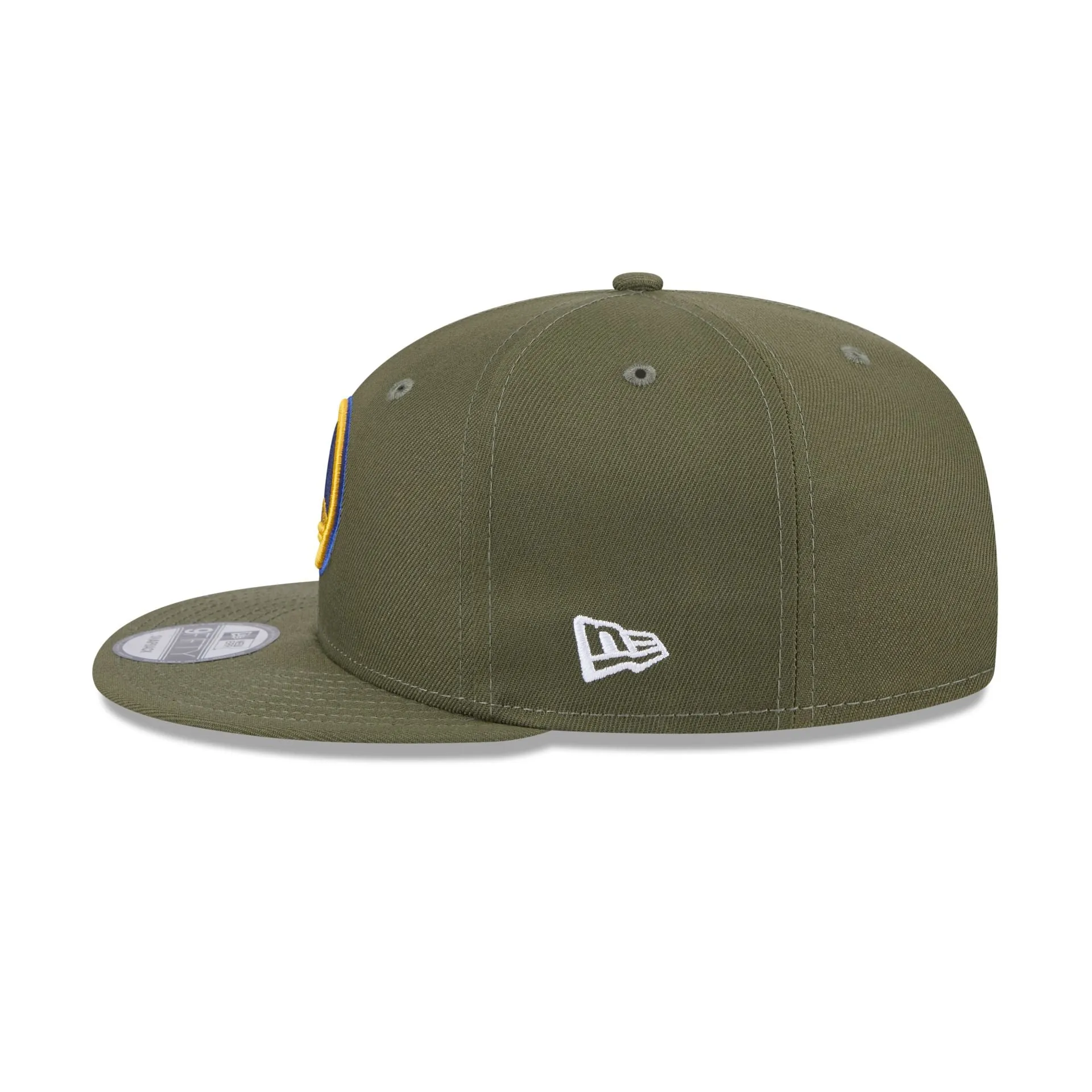 Golden State Warriors Olive 9FIFTY Snapback Hat sold by New Era product image thumbnail 4