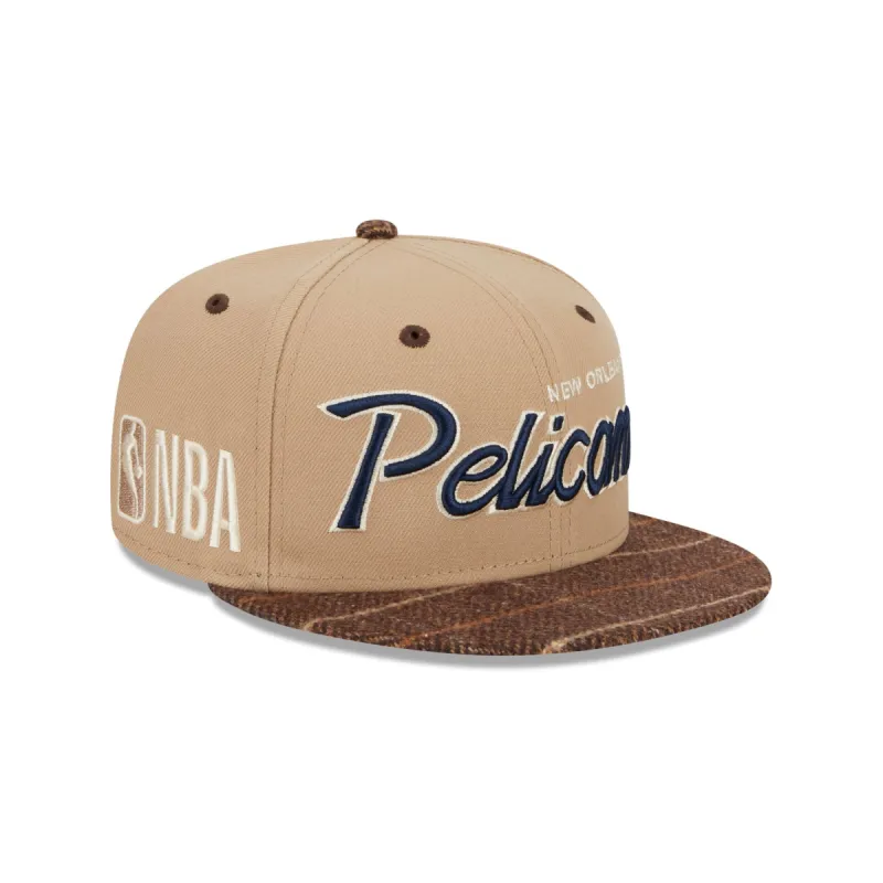 New Orleans Pelicans Traditional Check 9FIFTY Snapback Hat sold by New Era