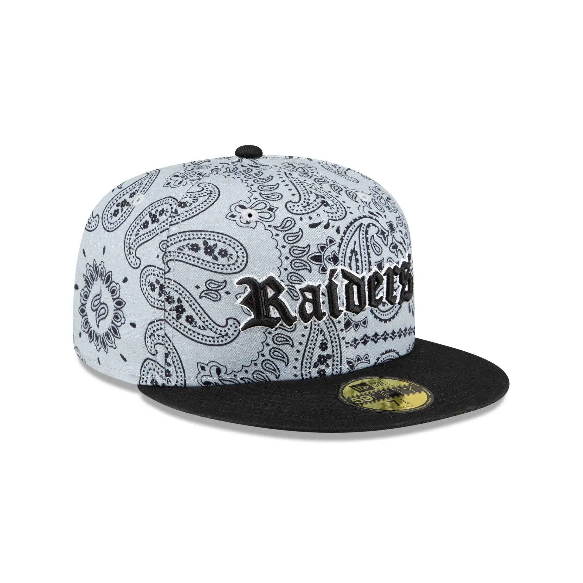 Las Vegas Raiders Paisley Patch 59FIFTY Fitted Hat sold by New Era product image thumbnail 3