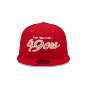 San Francisco 49ers Script 9FIFTY Snapback Hat sold by New Era