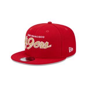 San Francisco 49ers Script 9FIFTY Snapback Hat sold by New Era
