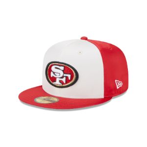 San Francisco 49ers Throwback Satin 59FIFTY Fitted Hat sold by New Era