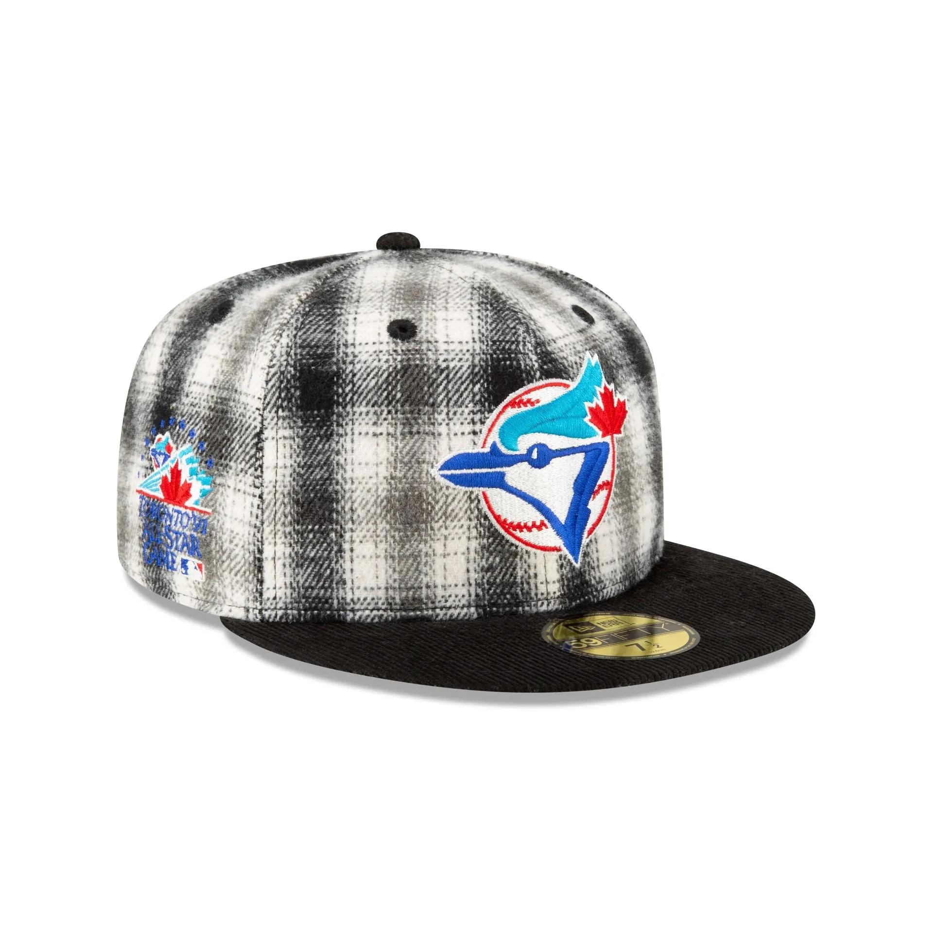 Just Caps Plaid Toronto Blue Jays 59FIFTY Fitted Hat sold by New Era