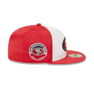 San Francisco 49ers Throwback Satin 59FIFTY Fitted Hat sold by New Era