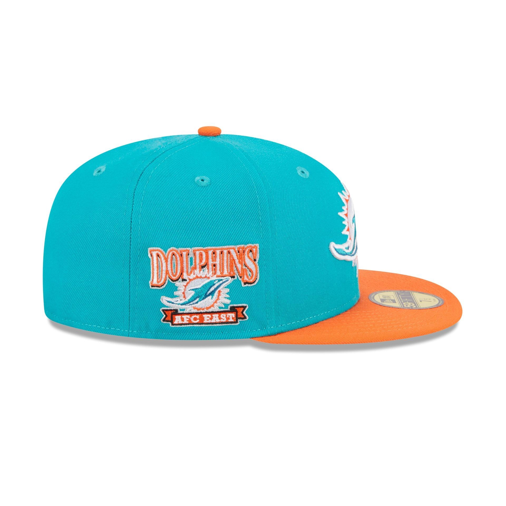 Miami Dolphins Throwback Hidden 59FIFTY Fitted Hat sold by New Era product image thumbnail 4
