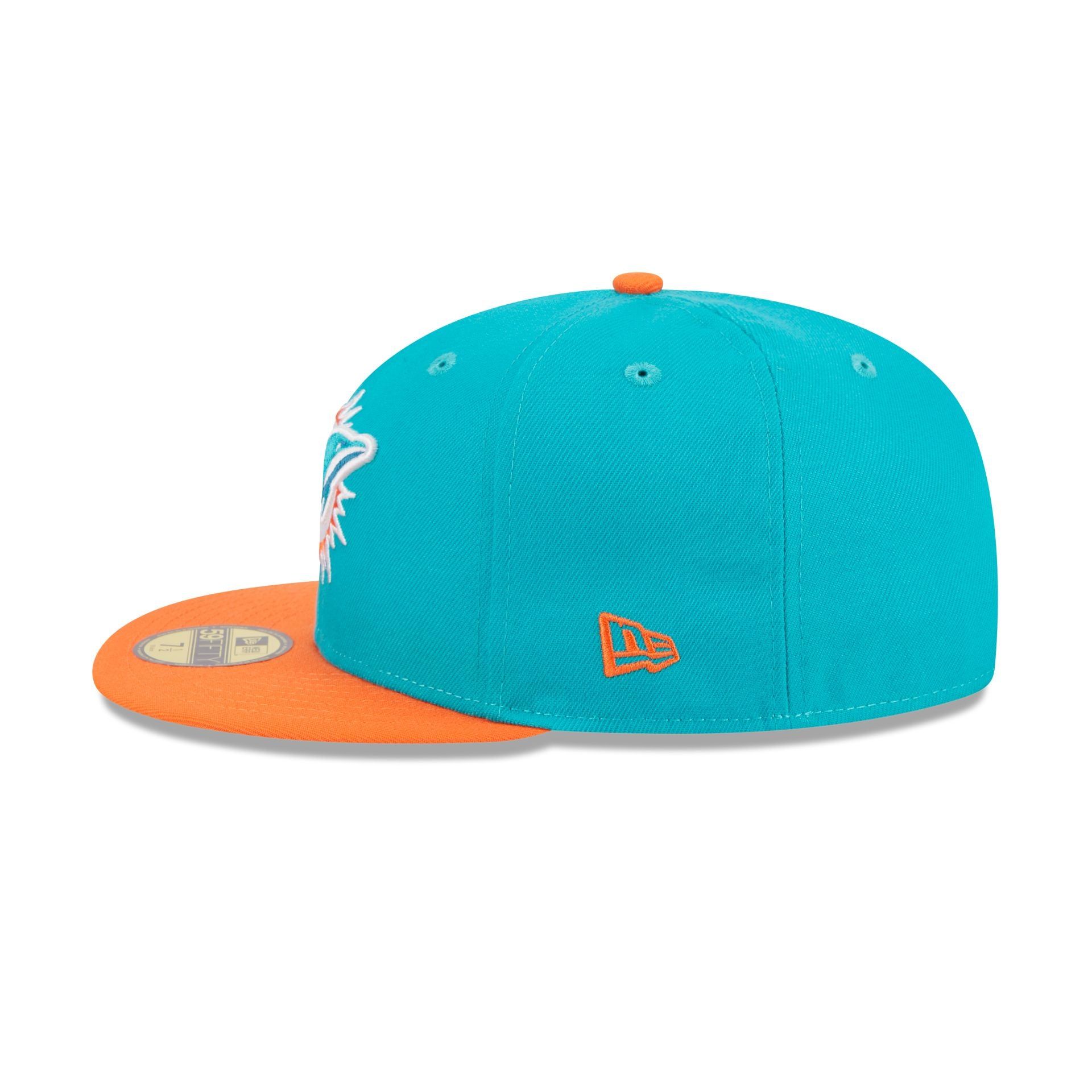 Miami Dolphins Throwback Hidden 59FIFTY Fitted Hat sold by New Era product image thumbnail 5