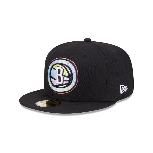 Brooklyn Nets Color Pack Black 59FIFTY Fitted Hat sold by New Era product image thumbnail 3