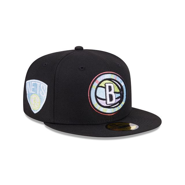 Brooklyn Nets Color Pack Black 59FIFTY Fitted Hat sold by New Era