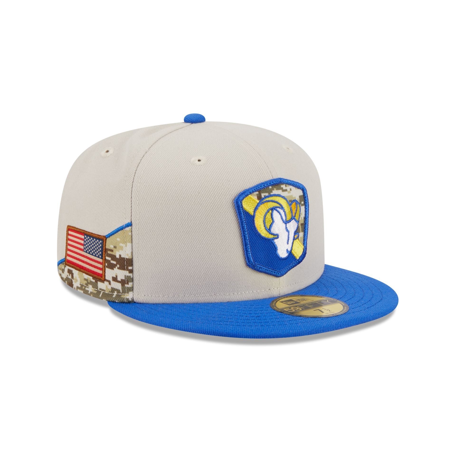 Los Angeles Rams 2023 Salute to Service 59FIFTY Fitted Hat sold by New Era