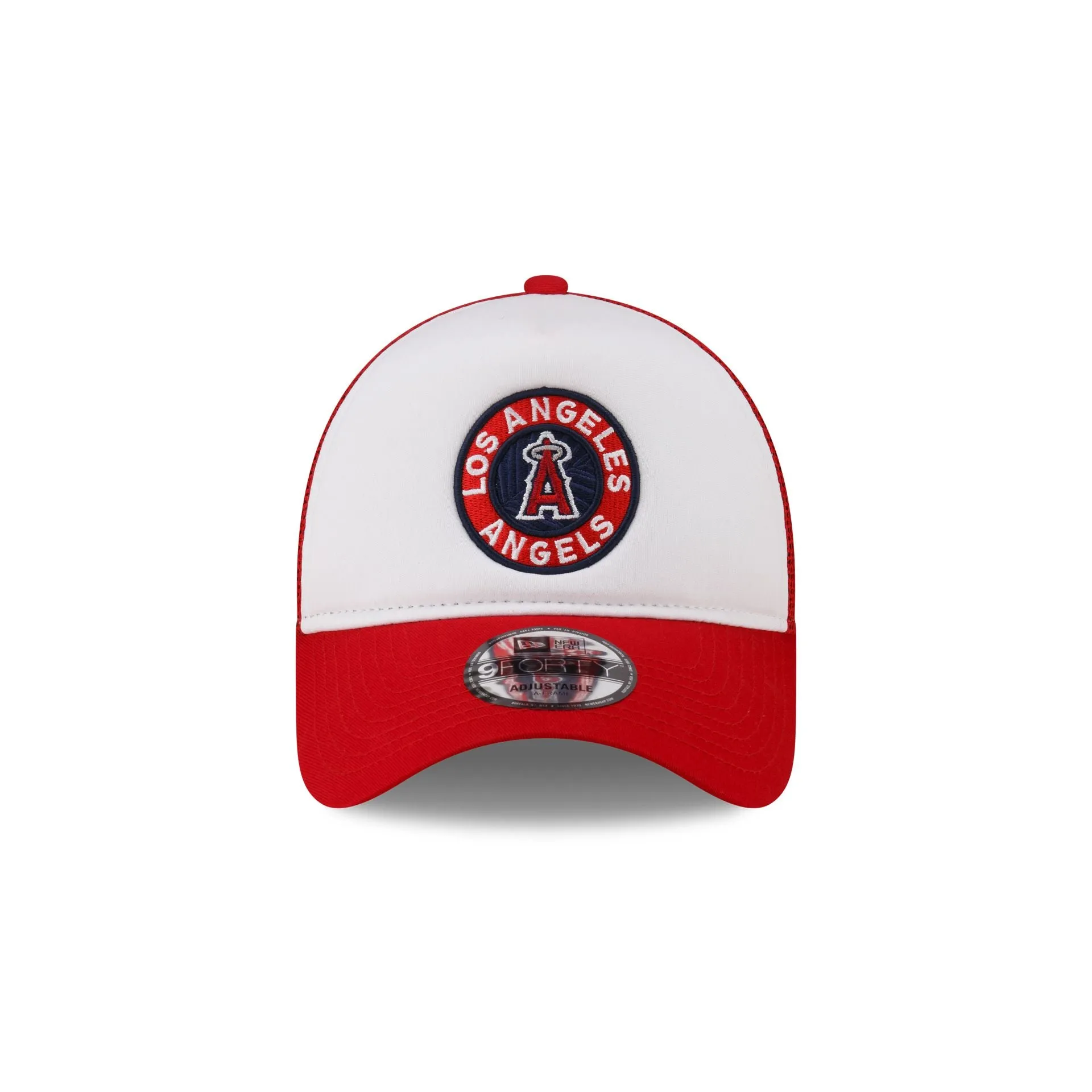 Los Angeles Angels White Crown 9FORTY A-Frame Trucker Hat sold by New Era product image thumbnail 2