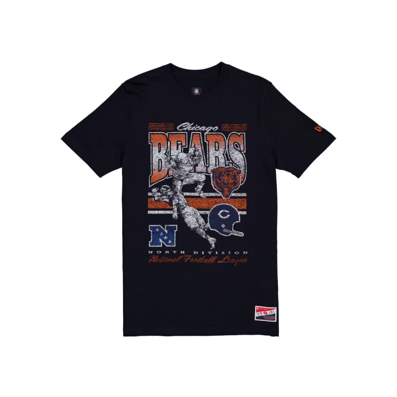 Chicago Bears Throwback Distress T-Shirt sold by New Era
