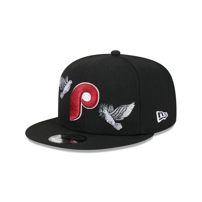 Philadelphia Phillies Peace 9FIFTY Snapback Hat sold by New Era