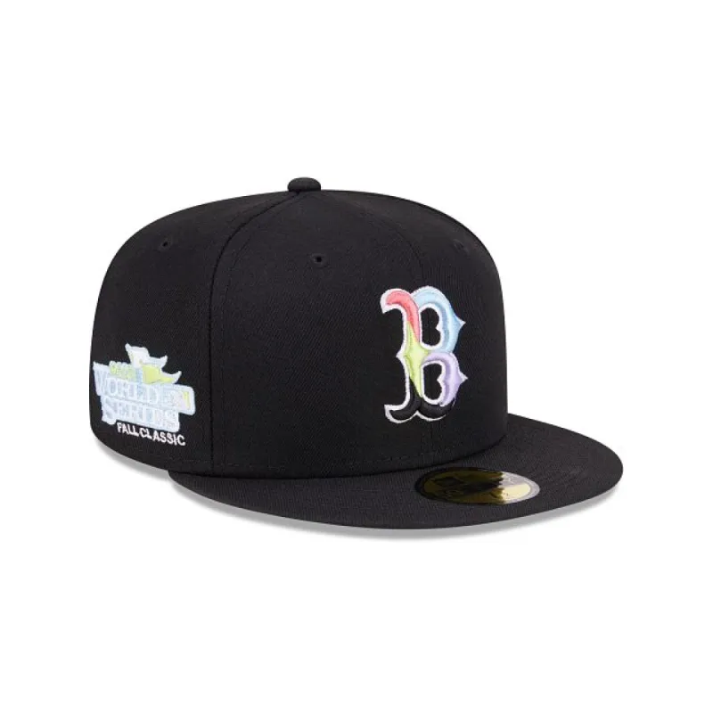 Boston Red Sox Color Pack Black 59FIFTY Fitted Hat sold by New Era
