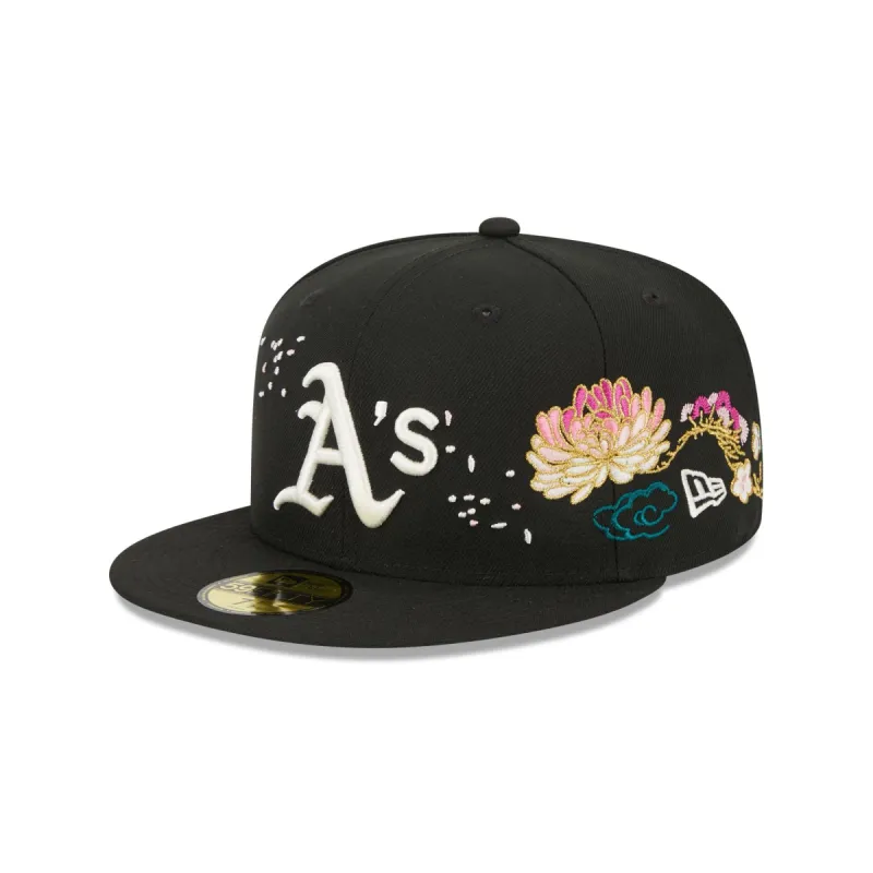 Oakland Athletics Cherry Blossom 59FIFTY Fitted Hat made by New Era