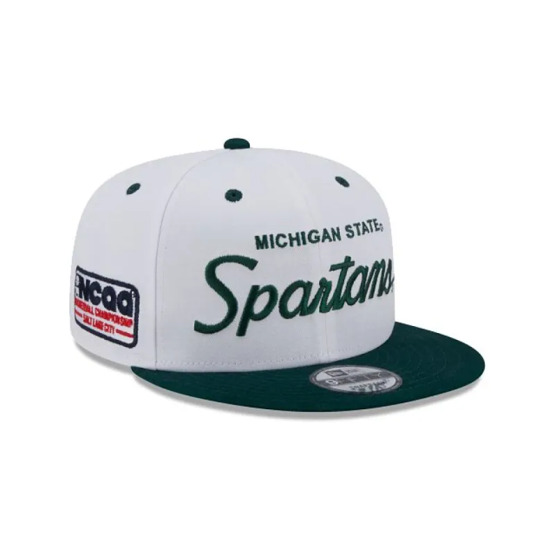 Michigan State Spartans College Vault Script 9FIFTY Snapback Hat sold by New Era