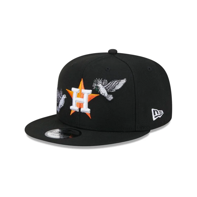 Houston Astros Peace 9FIFTY Snapback Hat sold by New Era