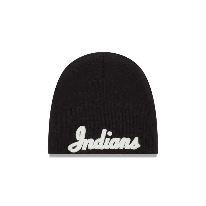 Cleveland Guardians Chenille Script Knit Hat sold by New Era