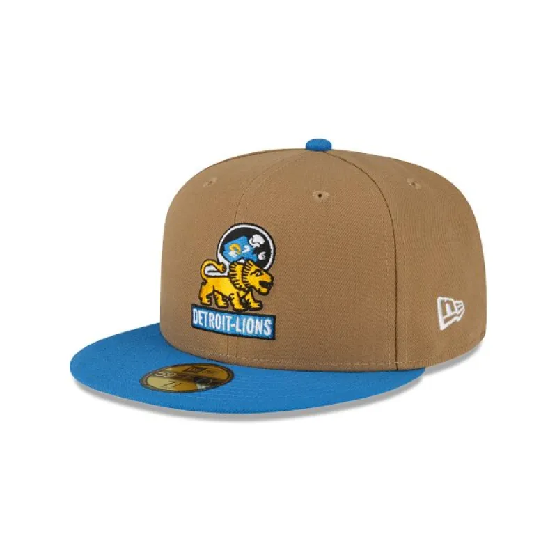 Detroit Lions Throwback 59FIFTY Fitted Hat sold by New Era