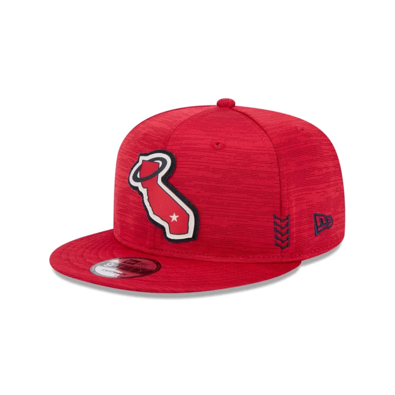 Los Angeles Angels 2024 Clubhouse 9FIFTY Snapback Hat sold by New Era