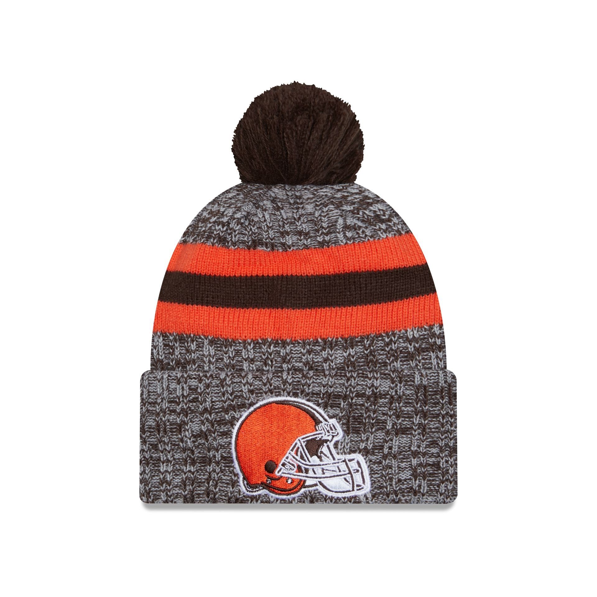 Cleveland Browns 2023 Cold Weather Pom Knit sold by New Era