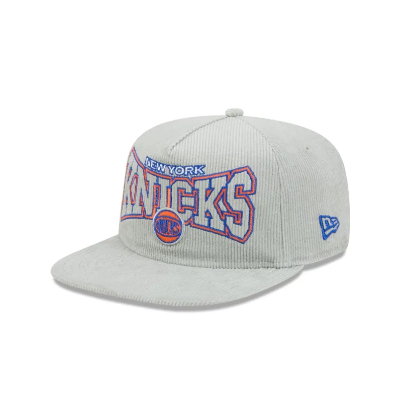 New York Knicks Gray Cord Golfer Hat sold by New Era