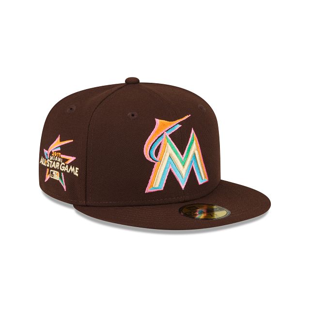 Just Caps Drop 20 Miami Marlins 59FIFTY Fitted Hat sold by New Era
