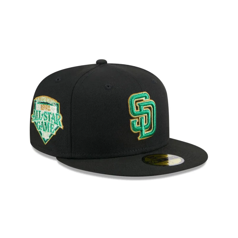 San Diego Padres Metallic Green Pop 59FIFTY Fitted Hat sold by New Era