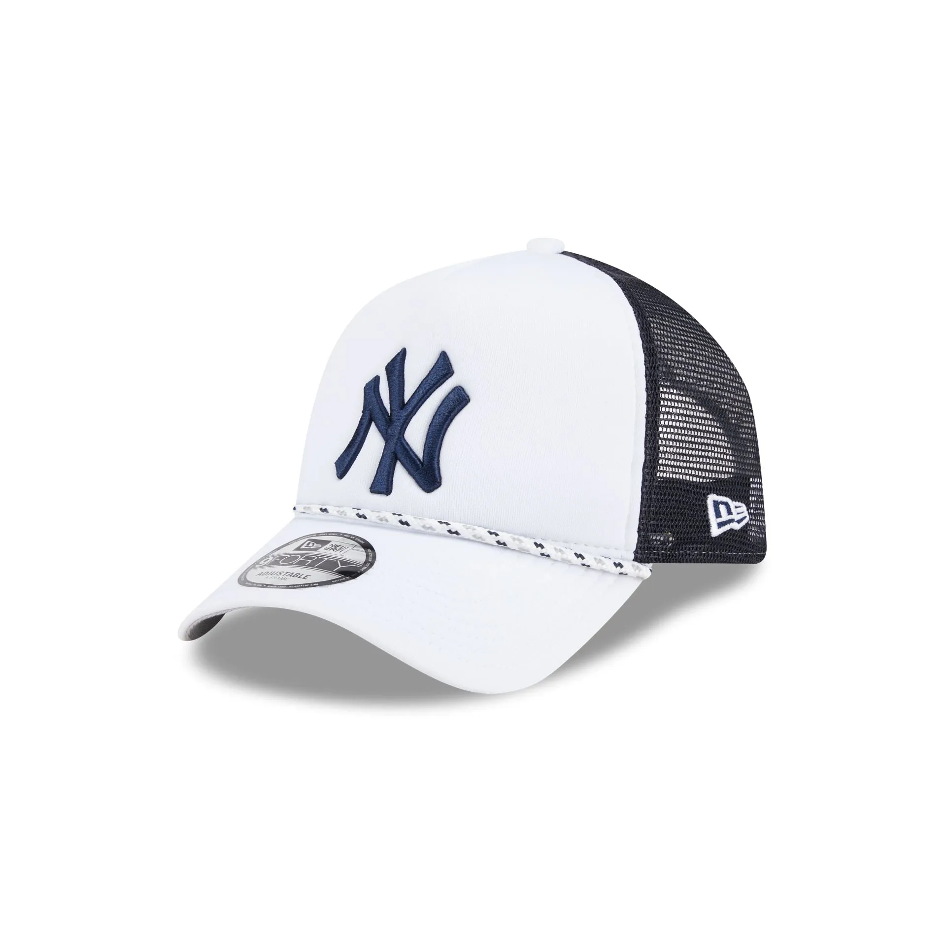 New York Yankees Court Sport 9FORTY A-Frame Trucker Hat sold by New Era