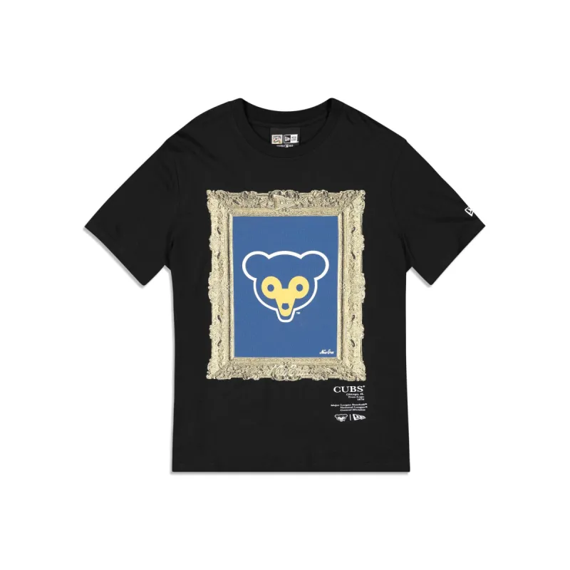 Chicago Cubs Curated Customs Black T-Shirt sold by New Era