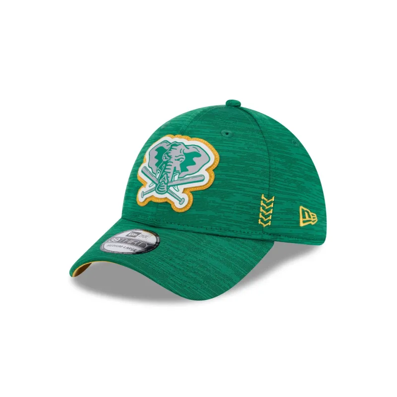 Oakland Athletics 2024 Clubhouse 39THIRTY Stretch Fit Hat sold by New Era
