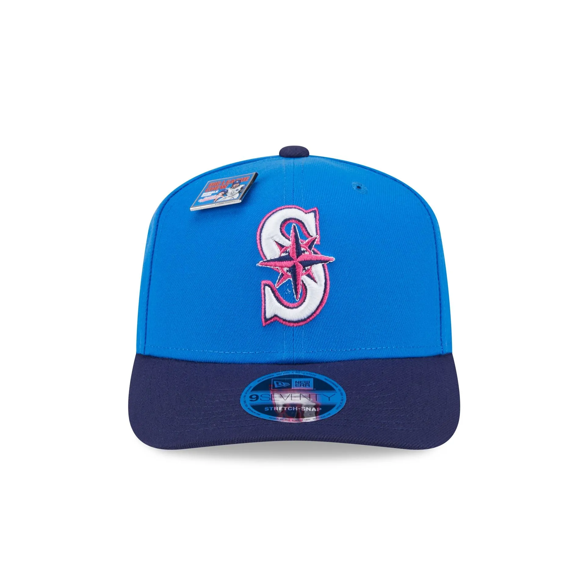 Big League Chew X Seattle Mariners Curveball Cotton Candy 9SEVENTY Stretch-Snap Hat sold by New Era product image thumbnail 2