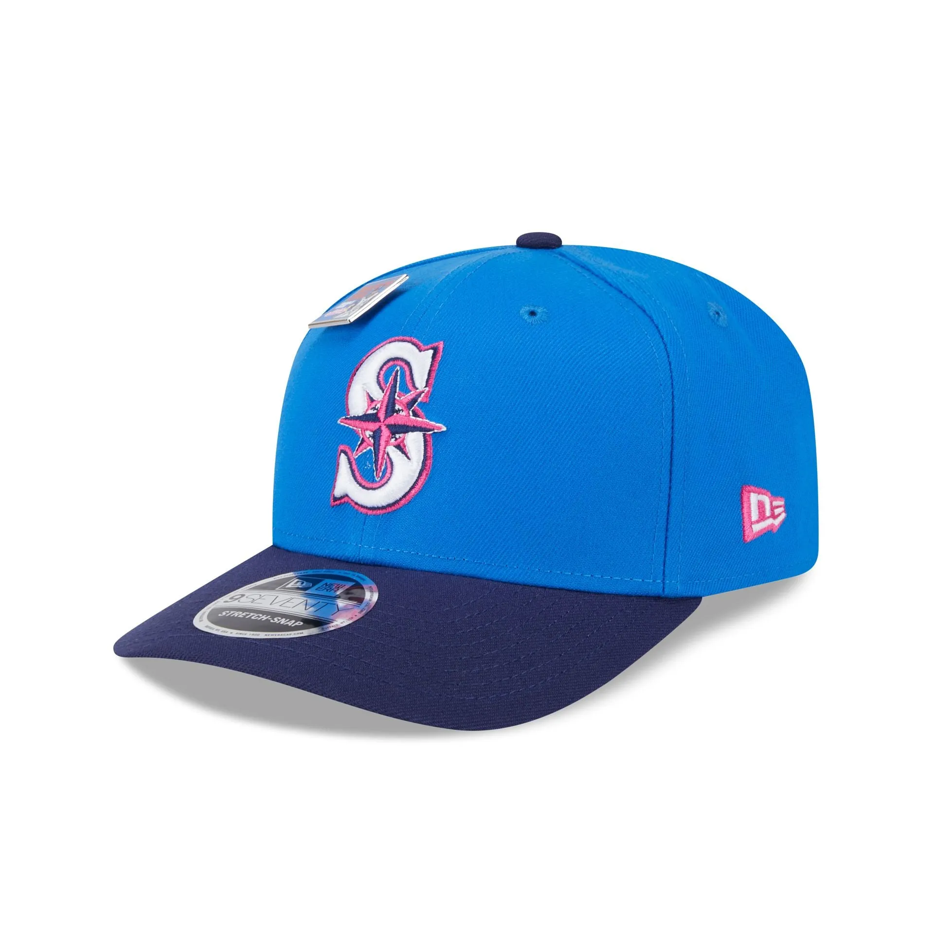 Big League Chew X Seattle Mariners Curveball Cotton Candy 9SEVENTY Stretch-Snap Hat sold by New Era product image thumbnail 3