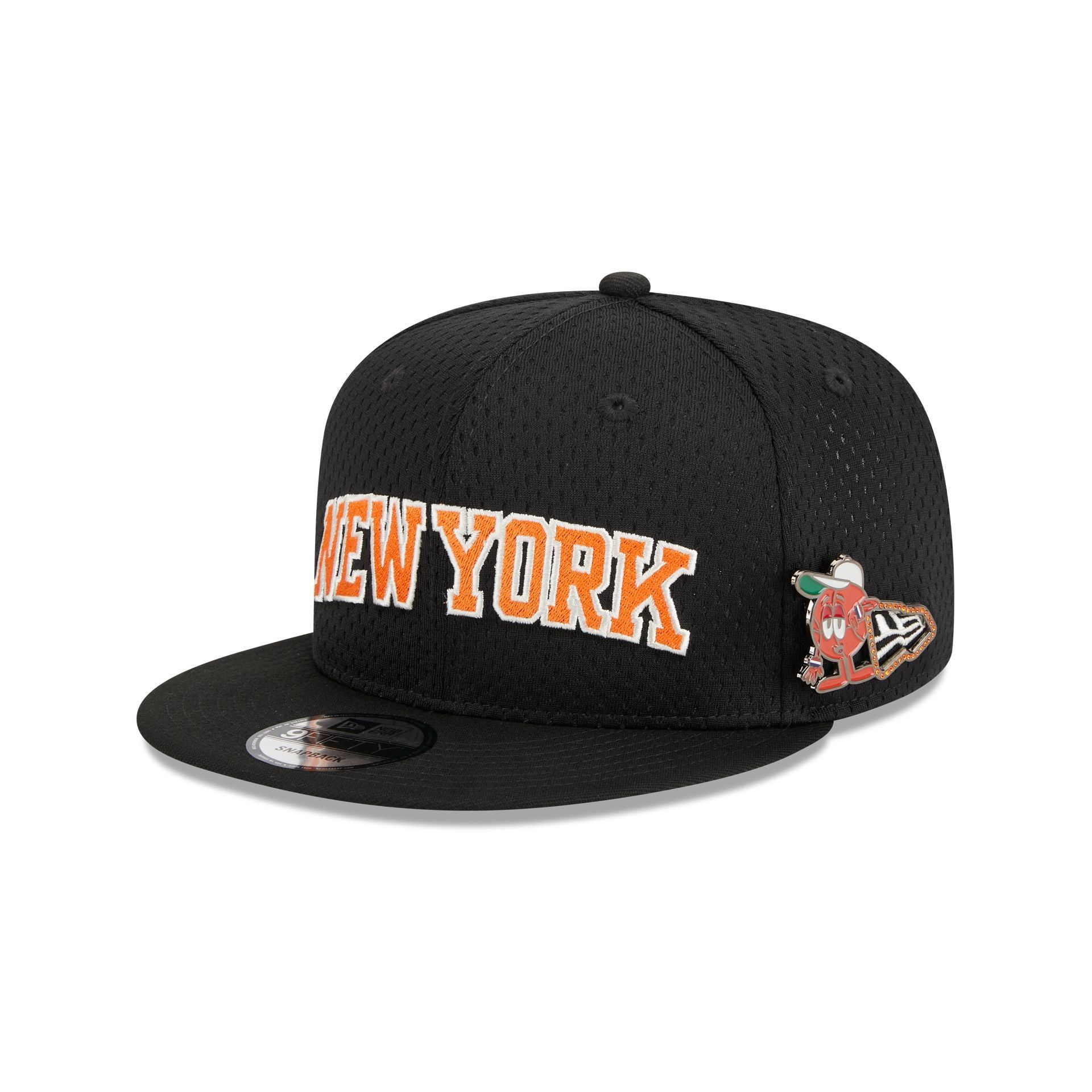 New York Knicks Post-Up Pin 9FIFTY Snapback Hat sold by New Era
