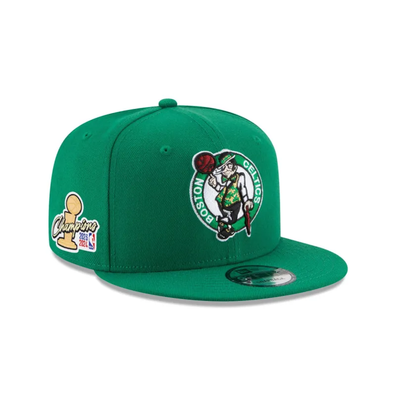 Boston Celtics 2024 NBA Champions Edition Side Patch 9FIFTY Snapback Hat sold by New Era