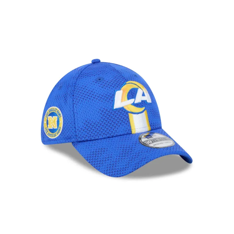Los Angeles Rams 2024 Sideline 39THIRTY Stretch Fit Hat sold by New Era