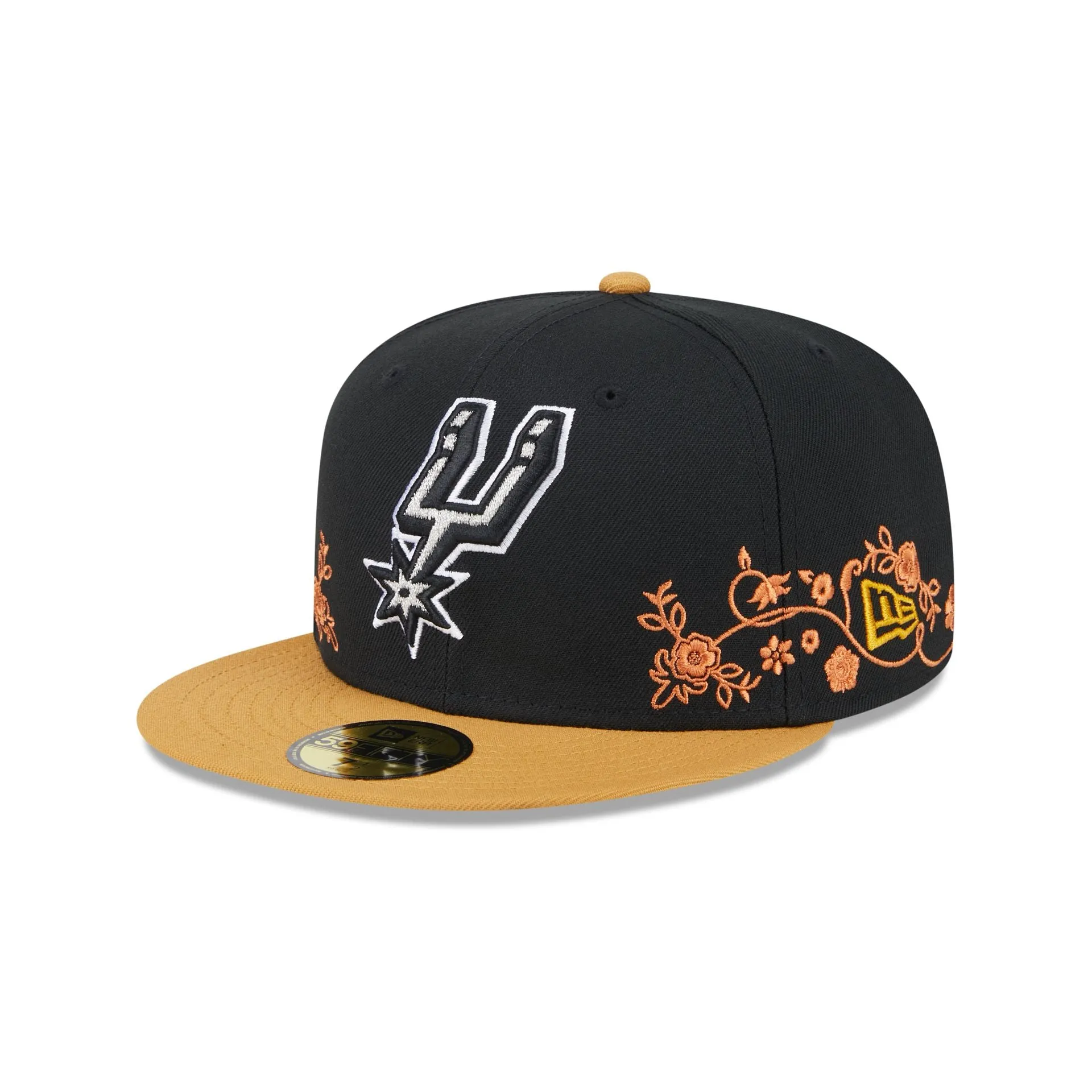 San Antonio Spurs Floral Vine 59FIFTY Fitted Hat sold by New Era