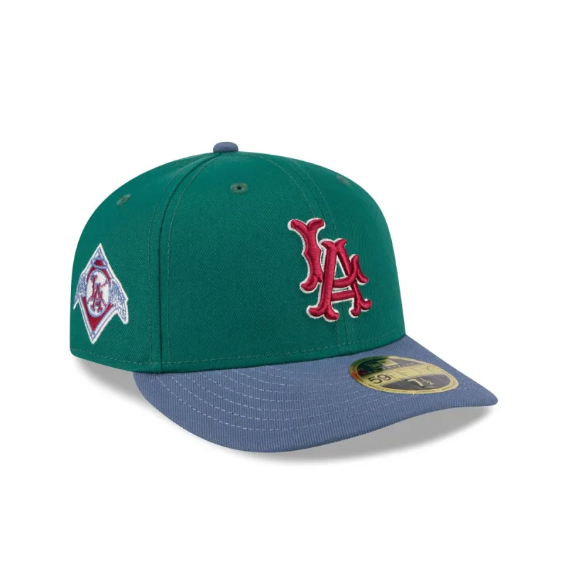 Los Angeles Angels Green Gemstone Low Profile 59FIFTY Fitted Hat sold by New Era