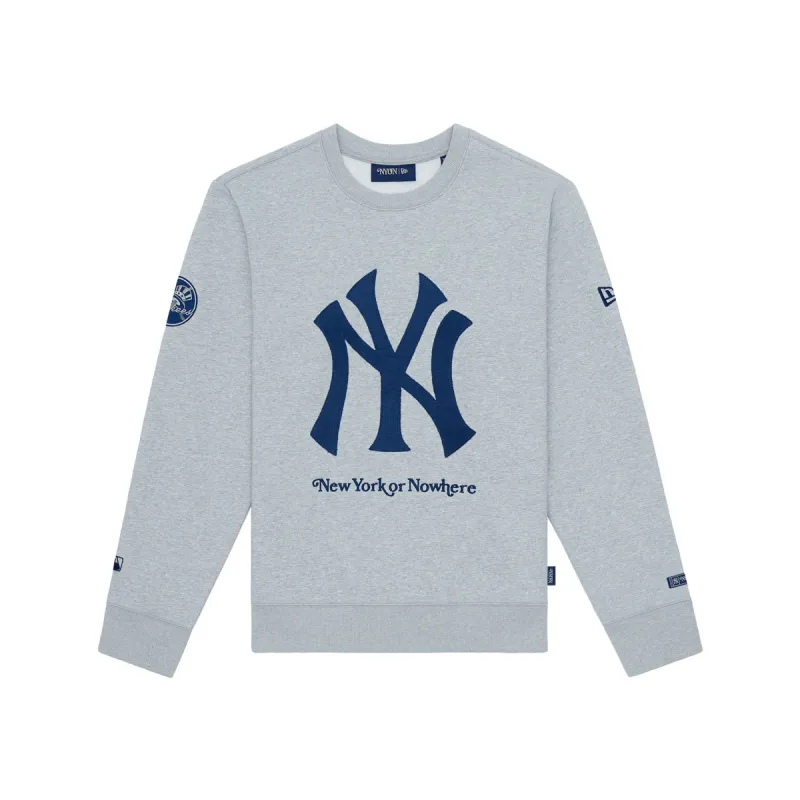 New York or Nowhere x New York Yankees Gray Crewneck sold by New Era