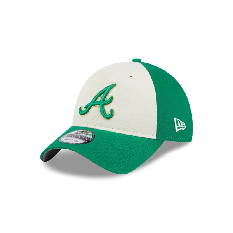 Atlanta Braves St. Patrick's Day 2024 9TWENTY Adjustable Hat made by New Era