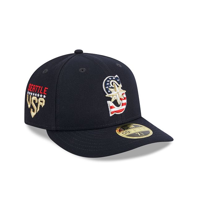 Seattle Mariners Independence Day 2023 Low Profile 59FIFTY Fitted Hat sold by New Era