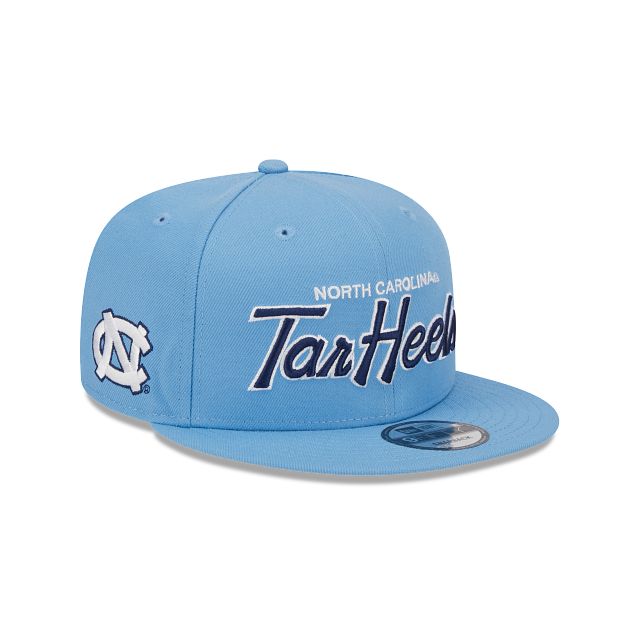 North Carolina Tar Heels Script Blue 9FIFTY Snapback Hat sold by New Era