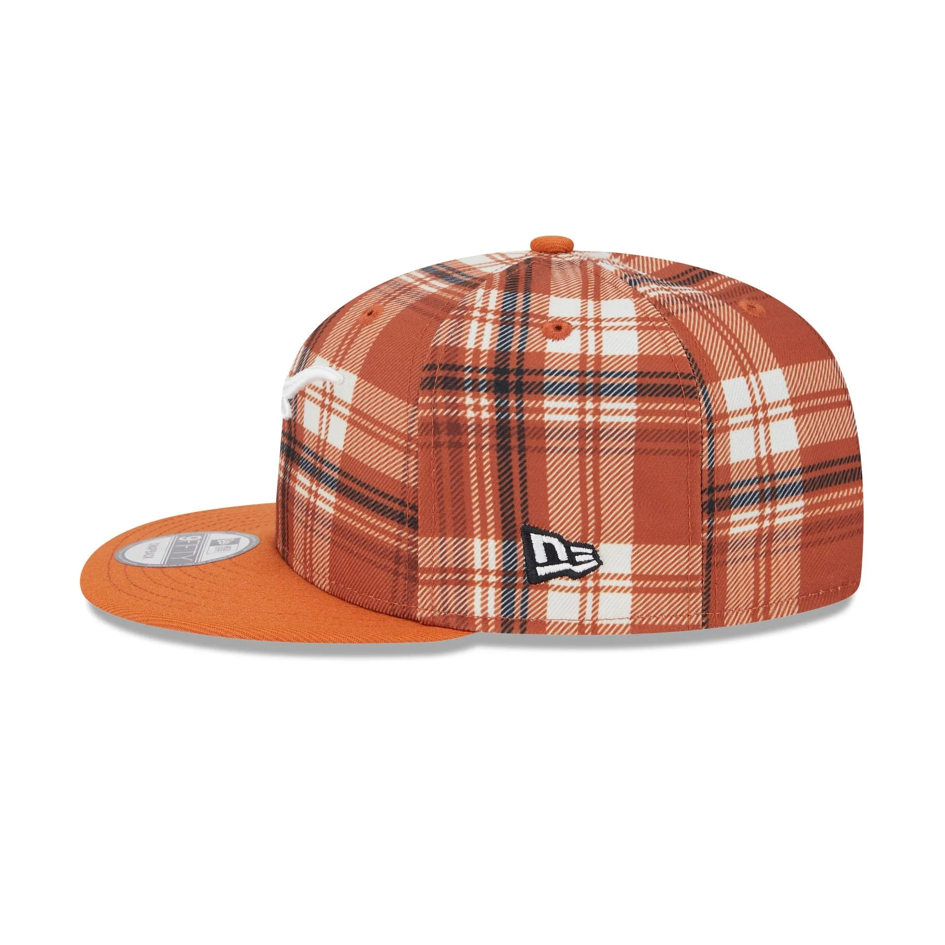 Texas Longhorns Plaid 9FIFTY Snapback Hat sold by New Era product image thumbnail 4