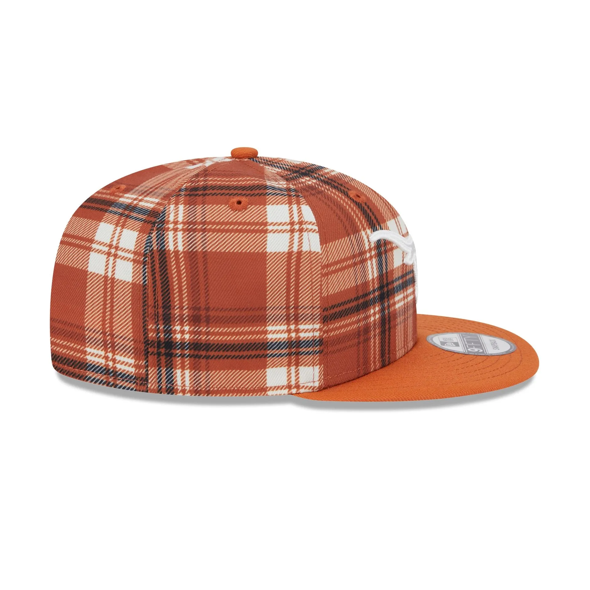 Texas Longhorns Plaid 9FIFTY Snapback Hat sold by New Era product image thumbnail 5