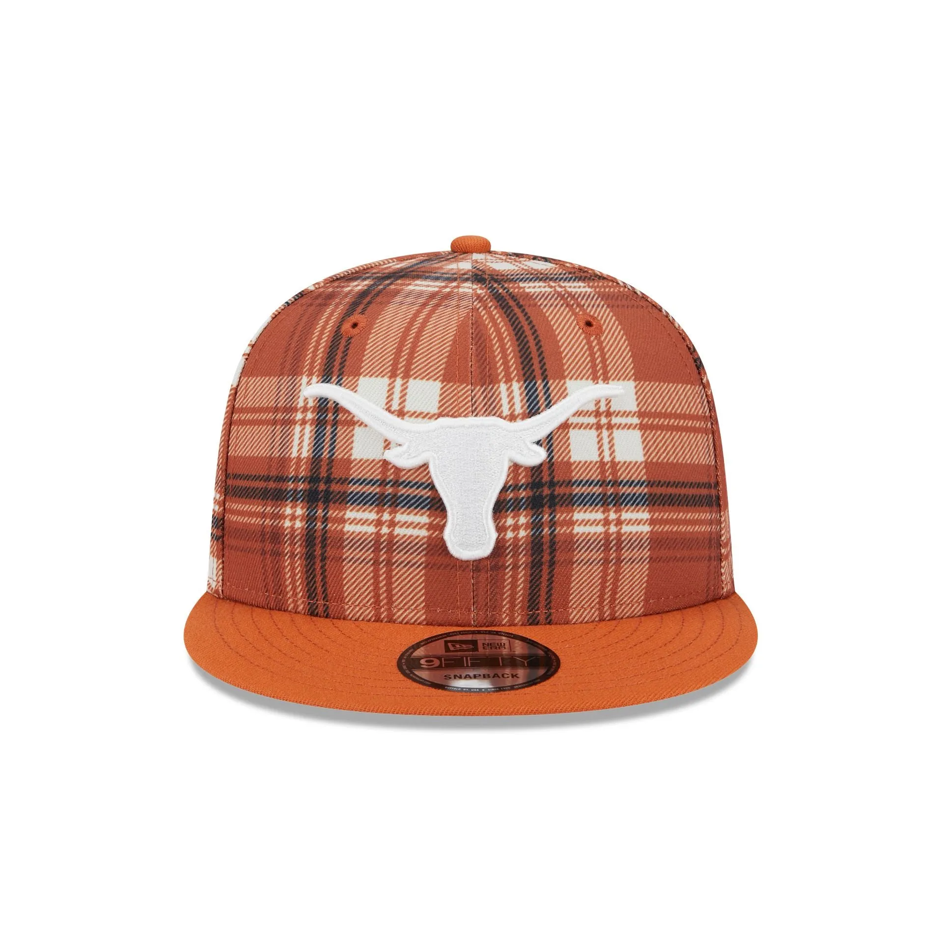 Texas Longhorns Plaid 9FIFTY Snapback Hat sold by New Era product image thumbnail 2
