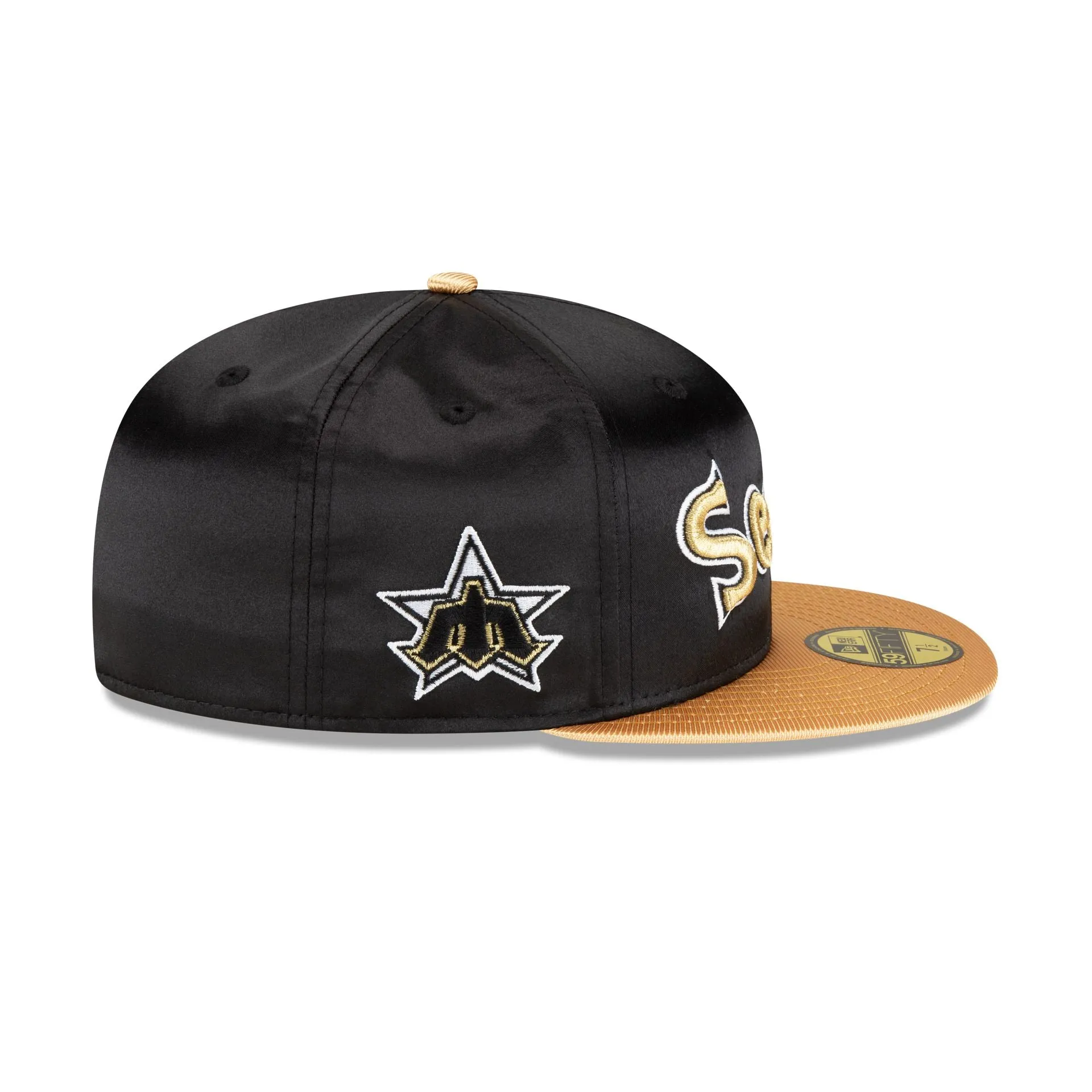 Seattle Mariners Metallic Gold 59FIFTY Fitted Hat sold by New Era product image thumbnail 4