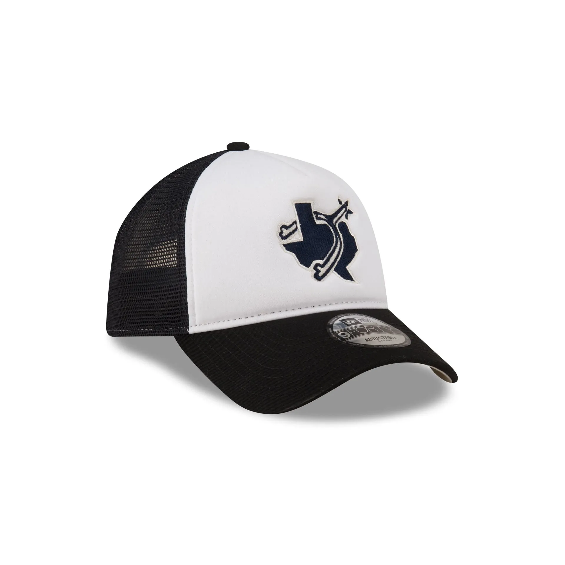Texas Rangers White Crown 9FORTY A-Frame Trucker Hat sold by New Era product image thumbnail 3