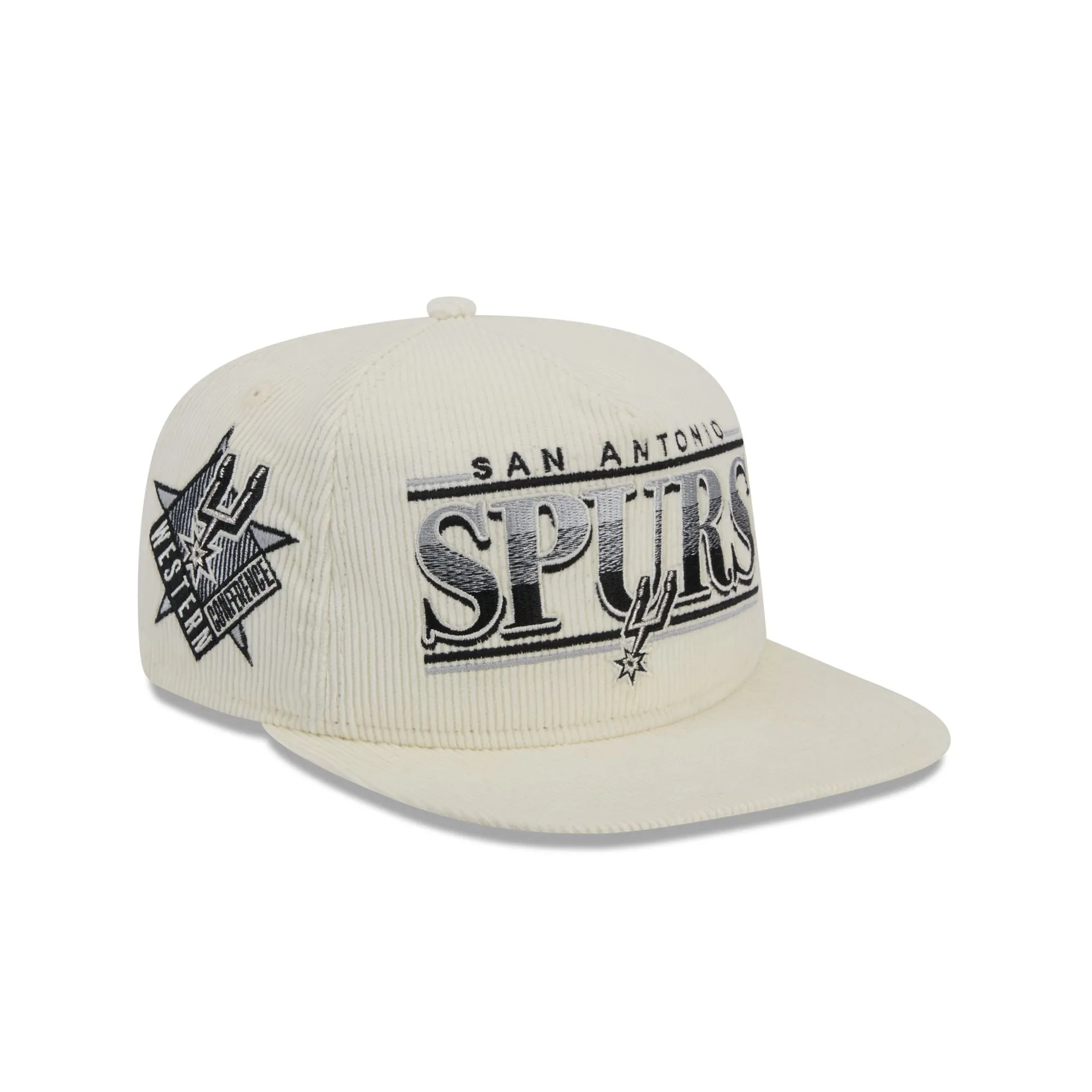 San Antonio Spurs Throwback Corduroy Golfer Hat sold by New Era