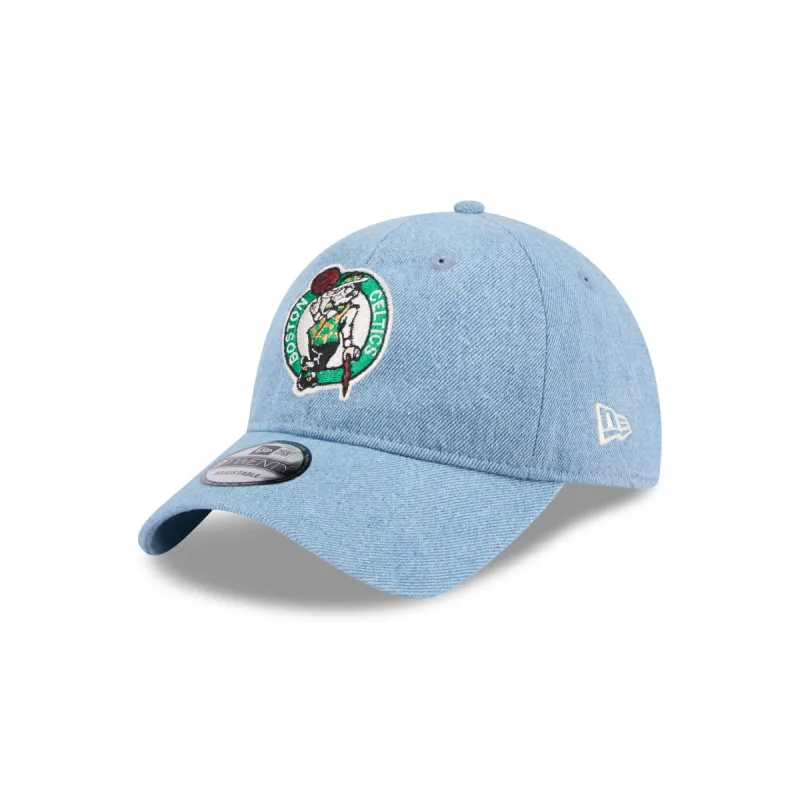 Boston Celtics Washed Denim 9TWENTY Adjustable Hat sold by New Era