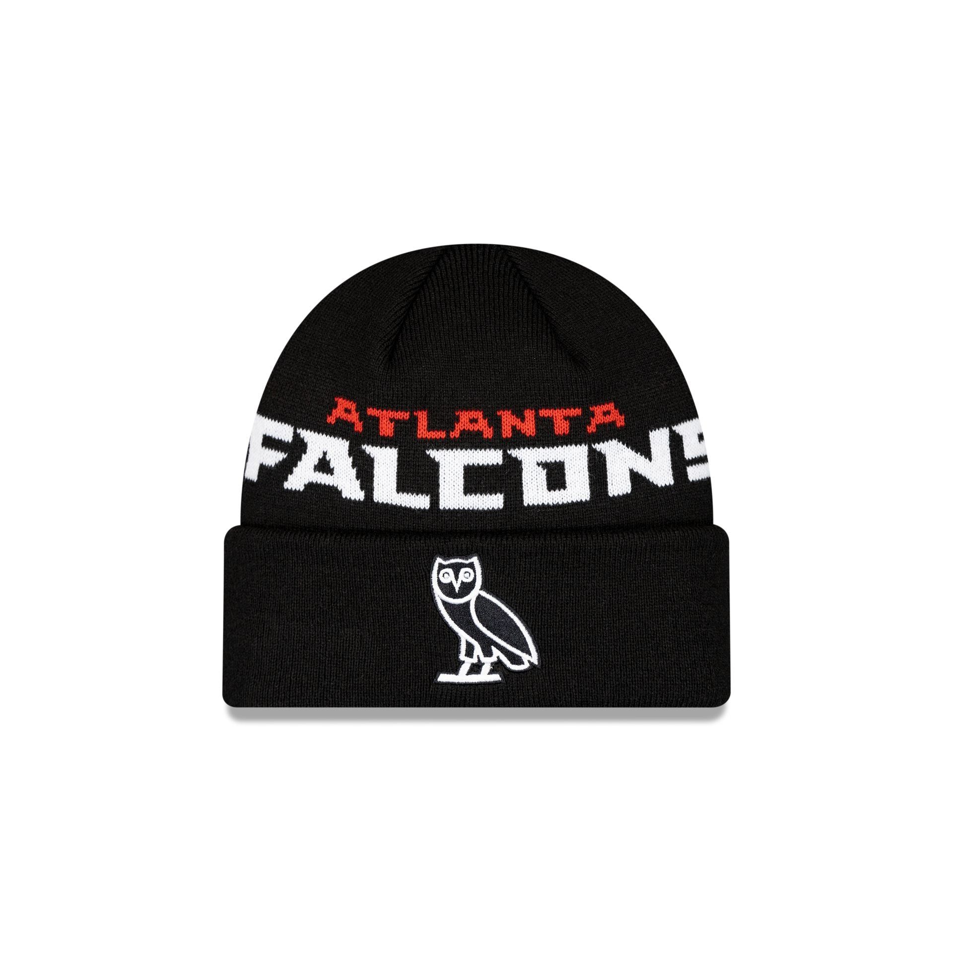 OVO X Atlanta Falcons Cuff Knit Hat sold by New Era